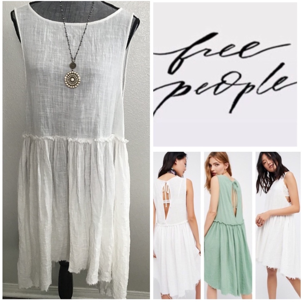 Free People White Mckenna Dress